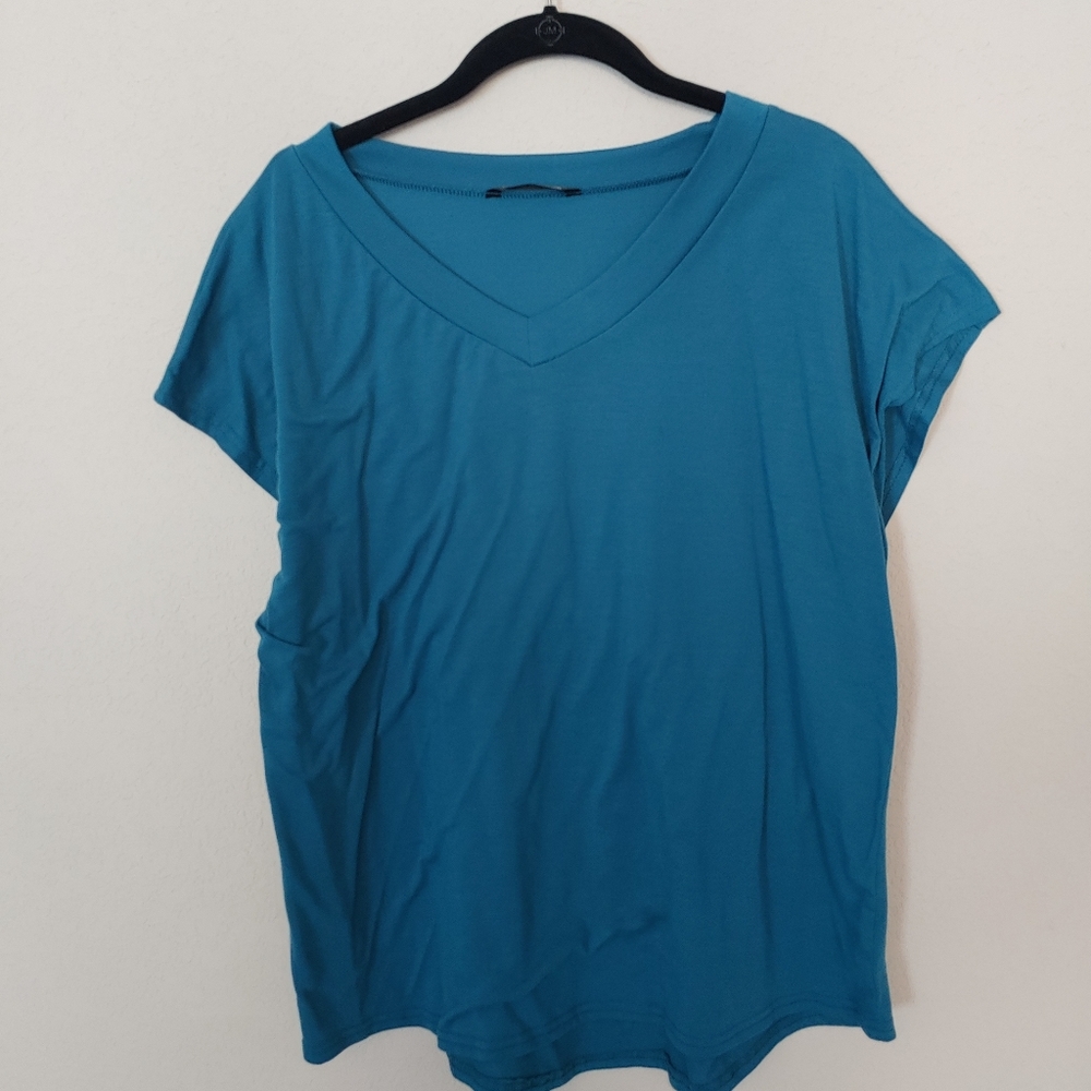 Teal blouse